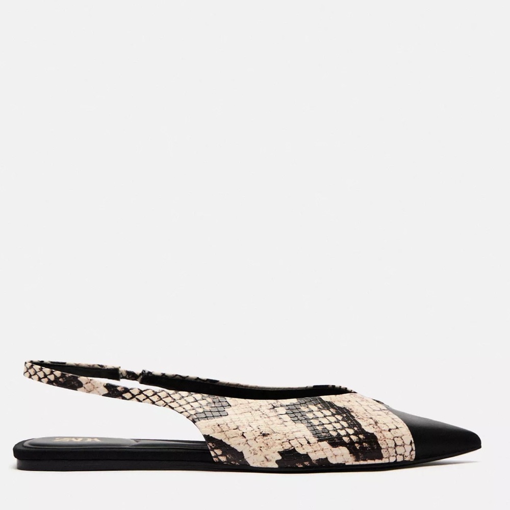 Animal Print Slingback Heels - Picture 2 of 6